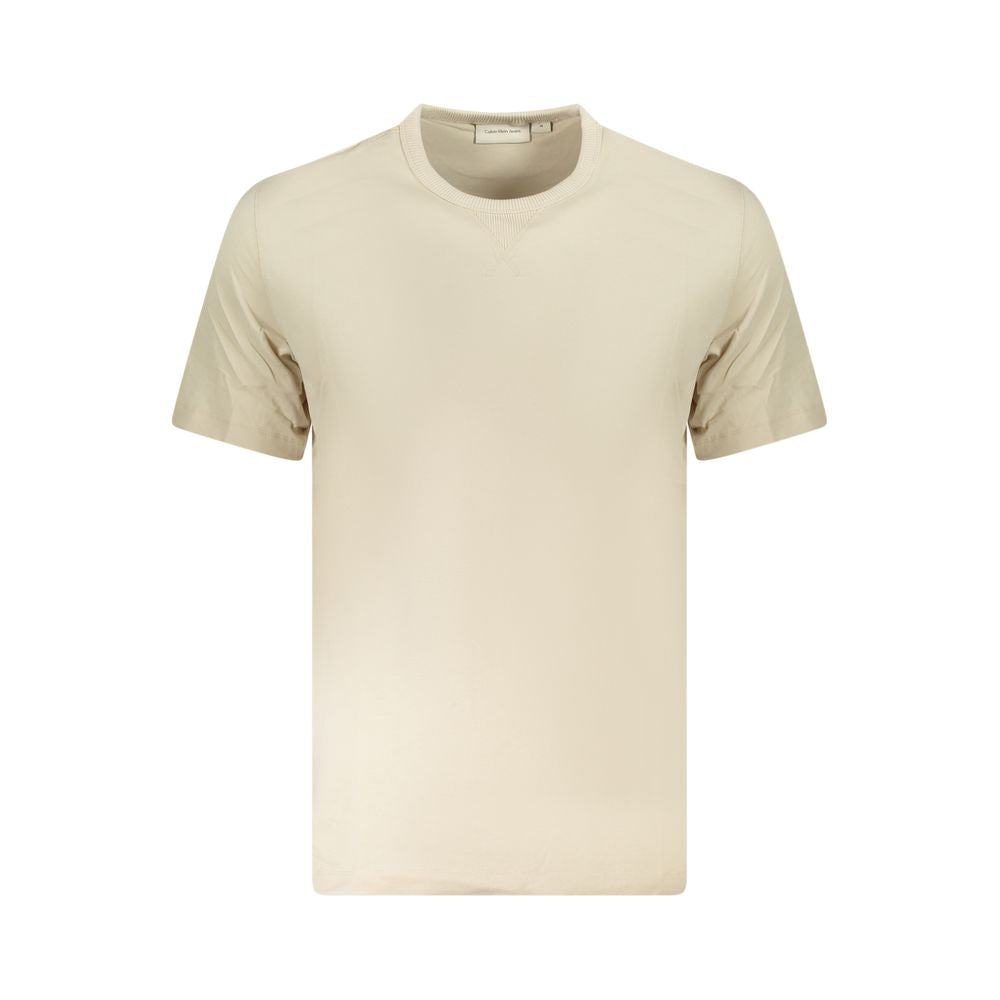 Calvin Klein Beige Cotton Men T-Shirt CA-36265-XL