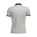 La Martina Gray Cotton Men Polo Shirt LA-12178-XXL