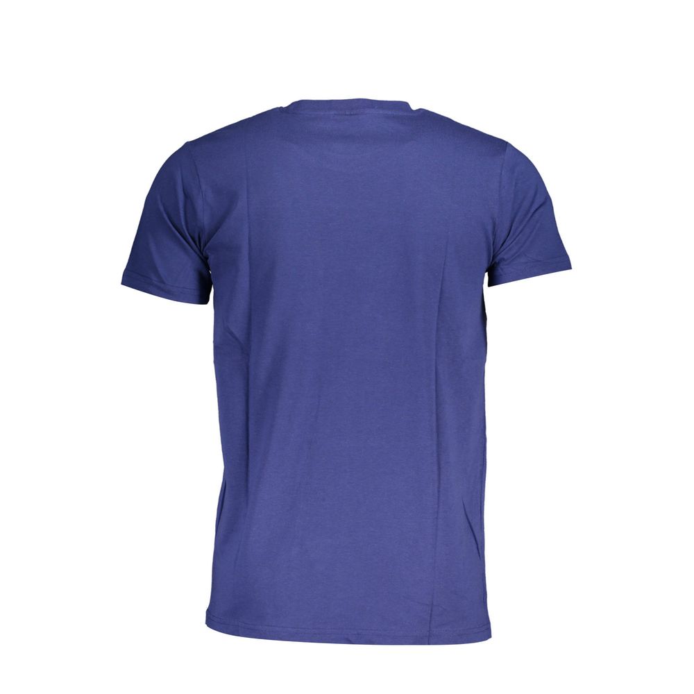Back view of Norway 1963 Blue Cotton Men T-Shirt showcasing comfort and style.
