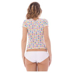 A-Style White Nylon Unisex T-Shirt AS-1800-III/L