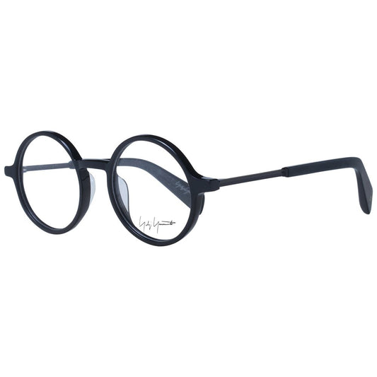 Yohji Yamamoto Black Unisex Glasses Frame