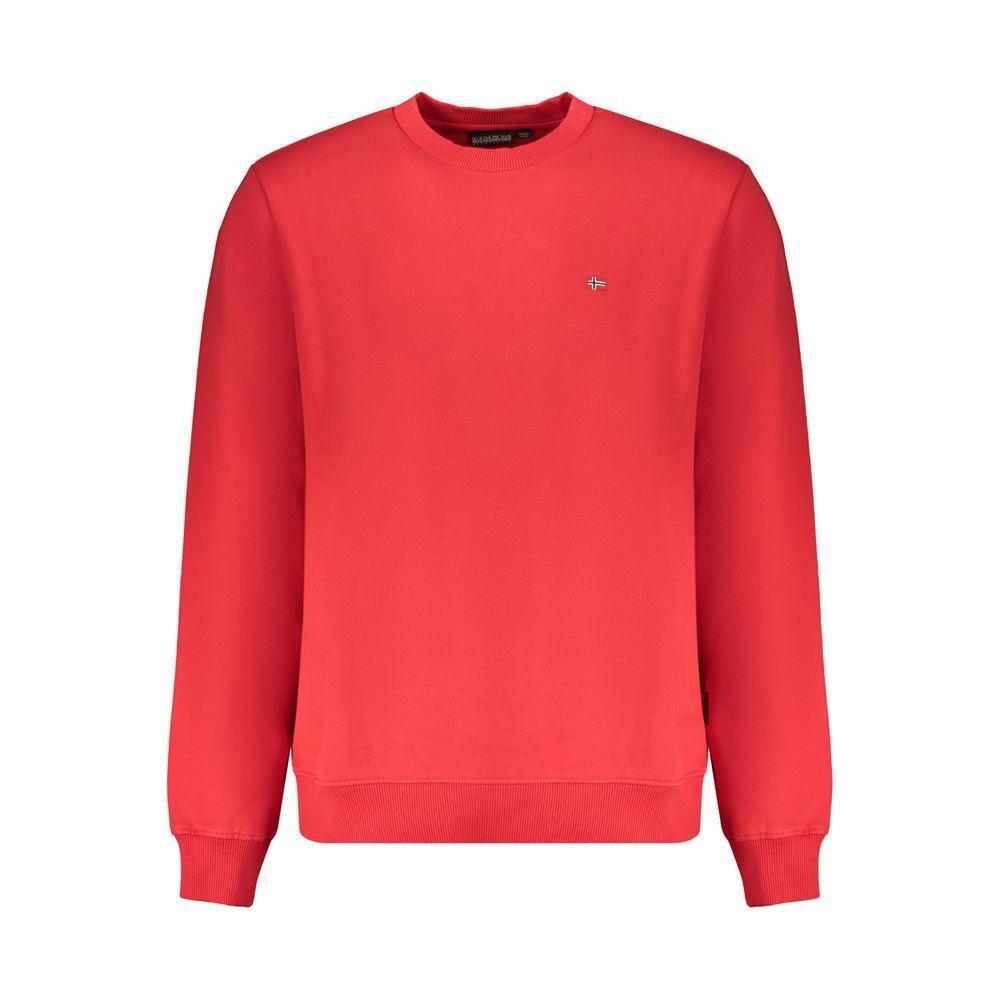 Napapijri Red Cotton Sweater NA-32133-XL