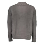 Calvin Klein Gray Cotton Sweater CA-16671-XXL