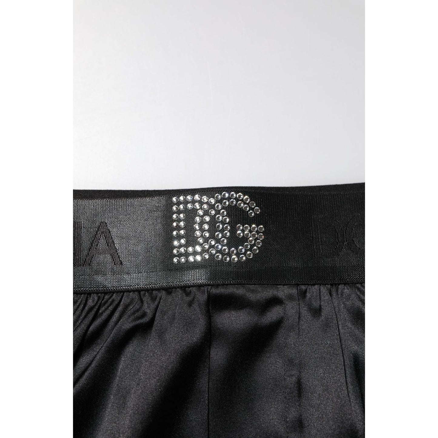 Dolce & Gabbana Black Logo Waist Regular Boxer Shorts Underwear BIK1602-4