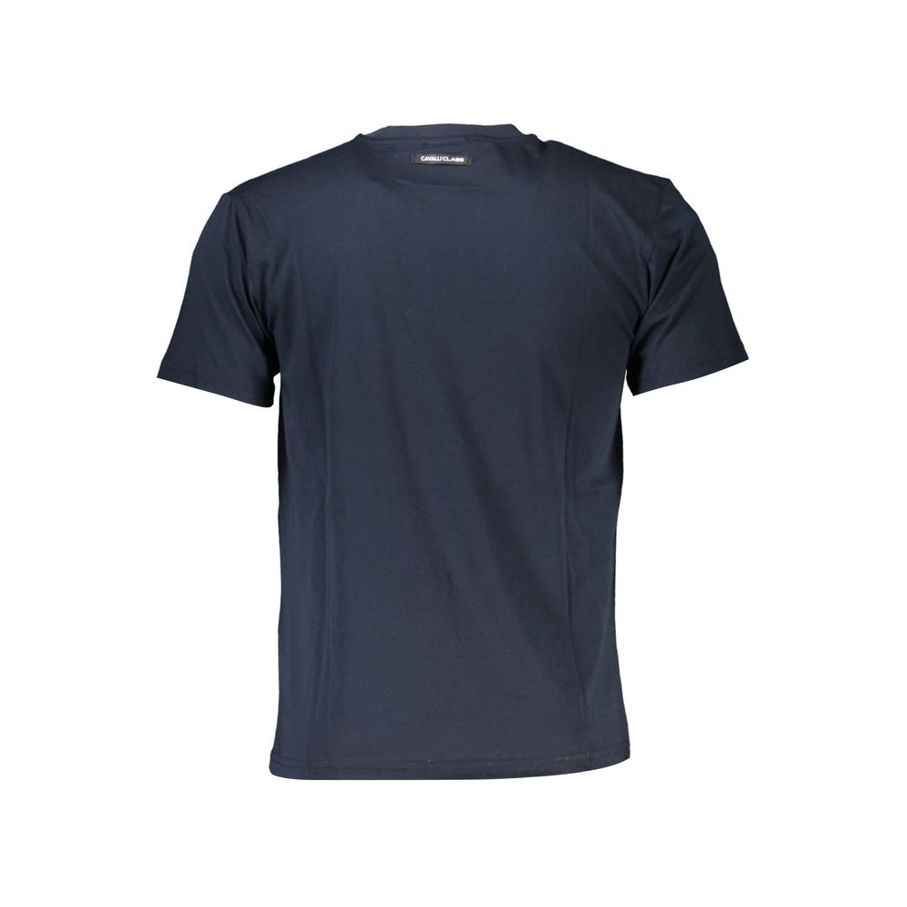 Cavalli Class Blue Cotton T-Shirt