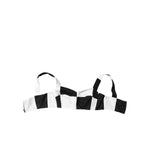 Dolce & Gabbana Black White Cropped Bustier Corset Bra Top