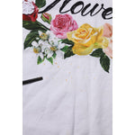 Dolce & Gabbana White Printed Cotton Short Sleeves T-shirt