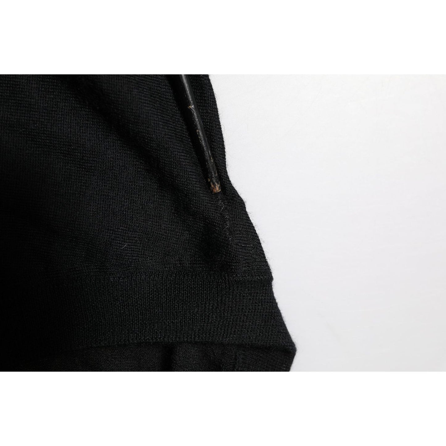 Dolce & Gabbana Black Cashmere Crewneck Men Pullover Sweater