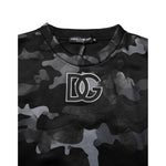 Dolce & Gabbana Black Camouflage Pullover Sweatshirt Sweater