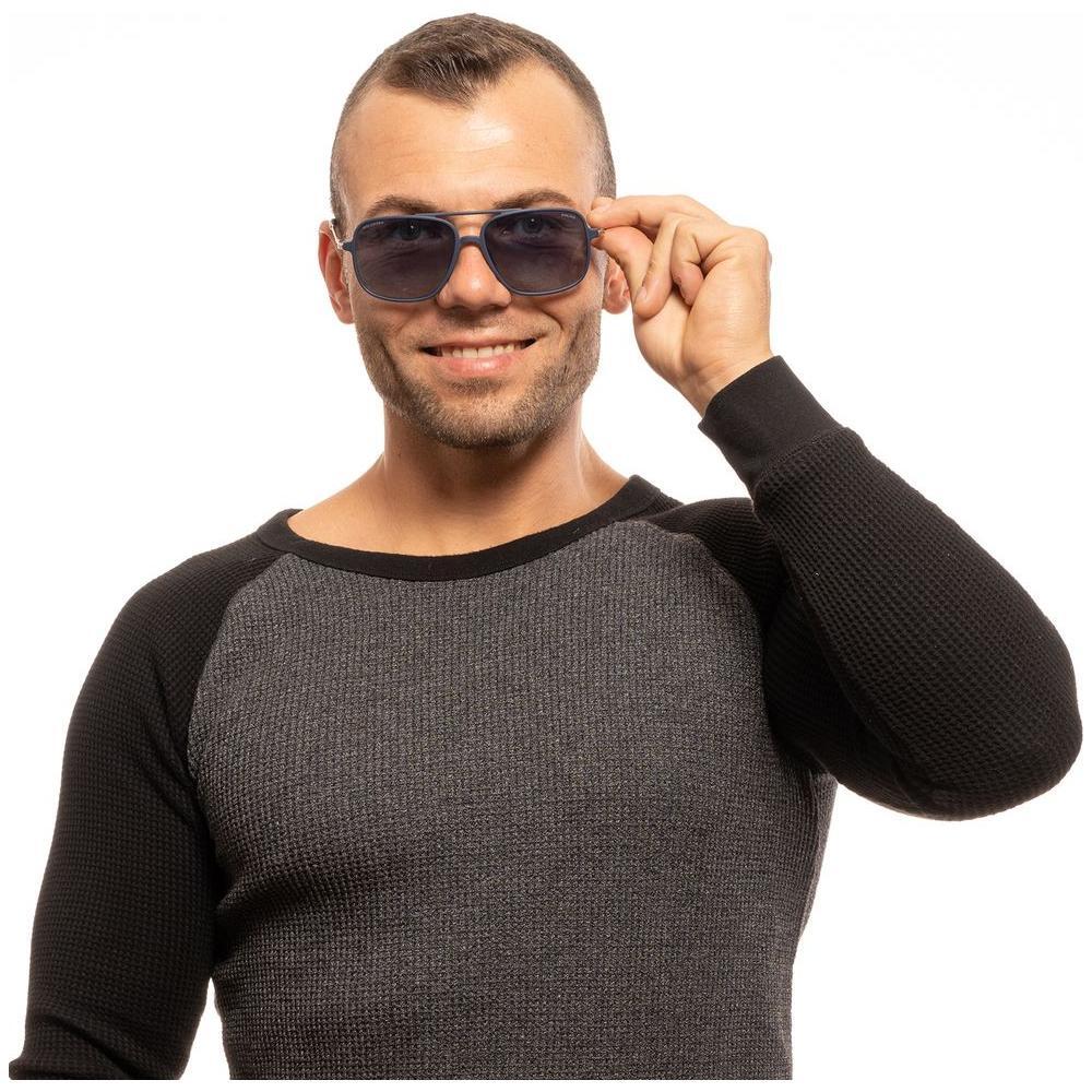 Police Blue Plastic Sunglasses