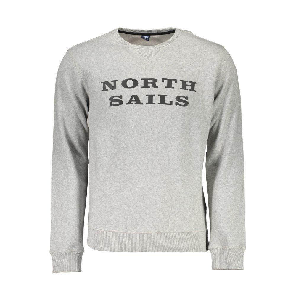 North Sails Gray Cotton Sweater NO-5383-XXL