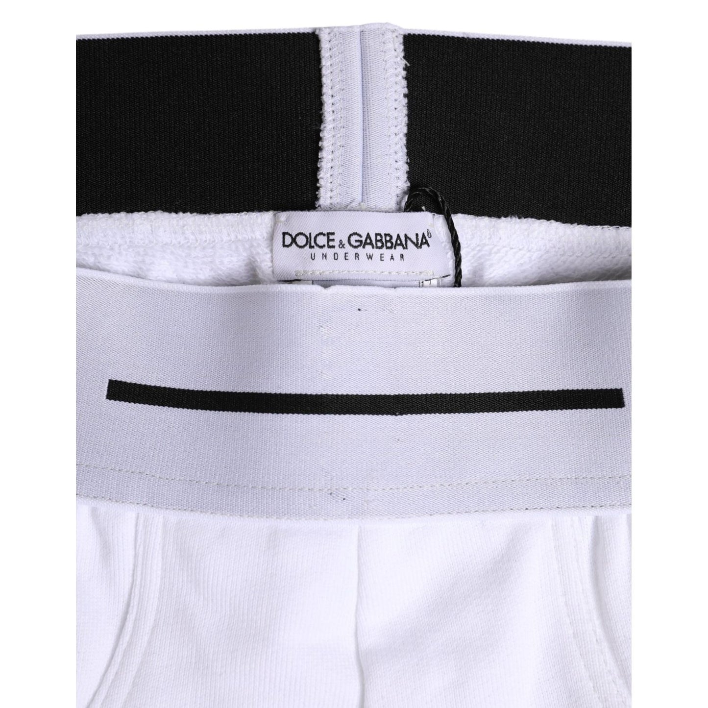 Dolce & Gabbana White Cotton Stretch Regular Brief Underwear BIK1735-4