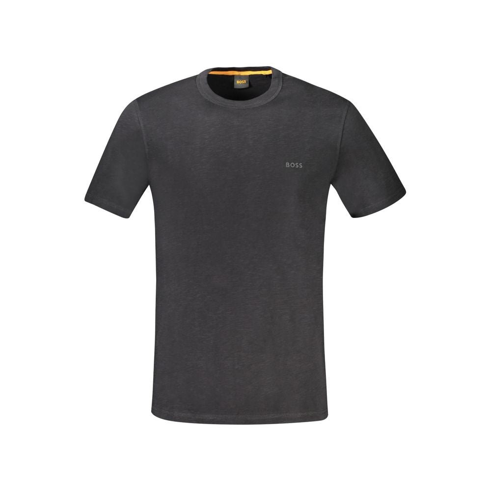 Hugo Boss Black Cotton T-Shirt BO-33105-M