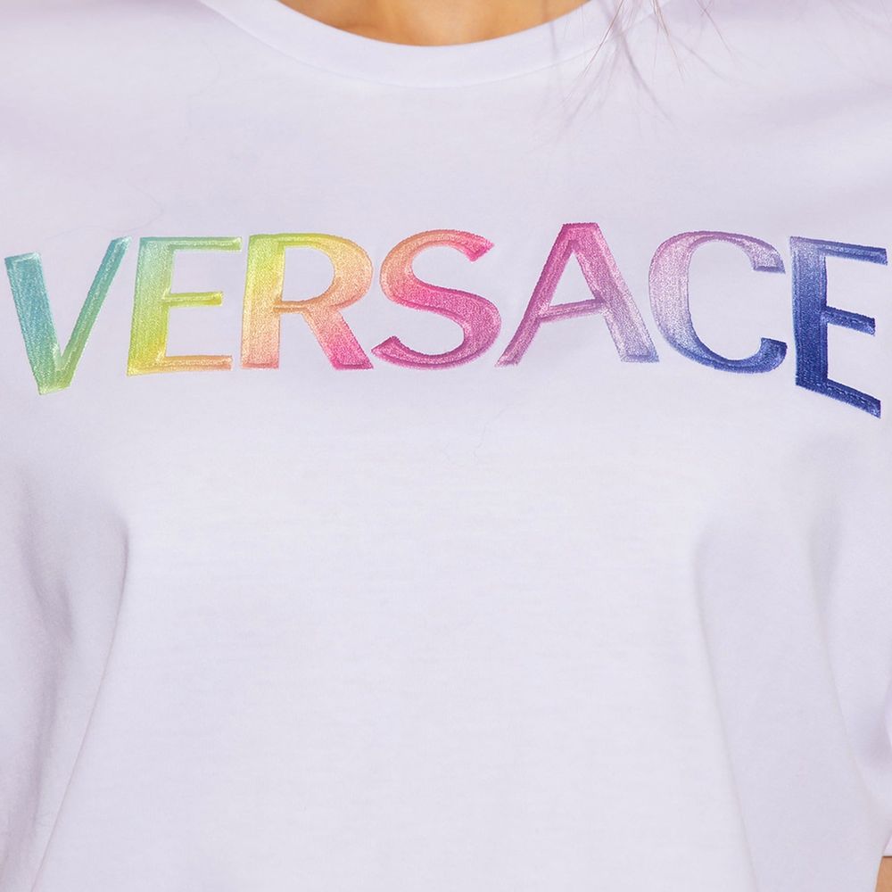 Versace White Cotton T-Shirt