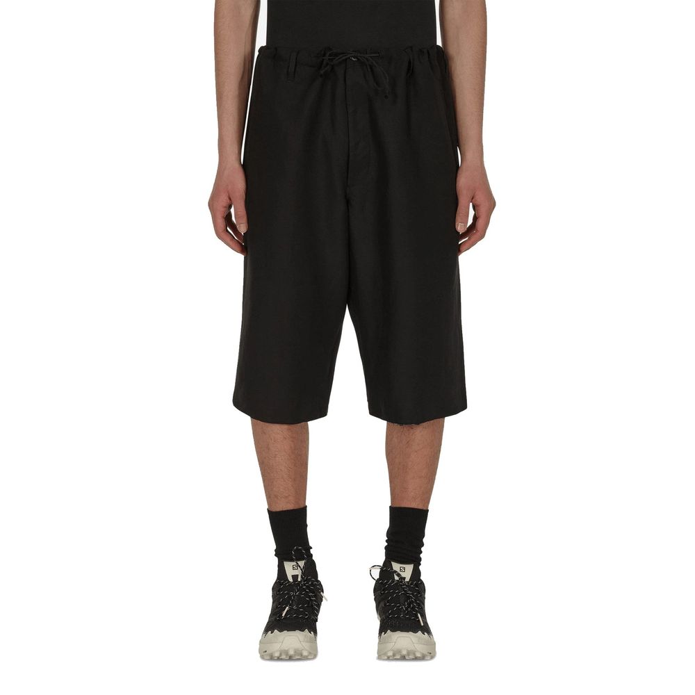 Maison Margiela Black Linen Bermuda Shorts