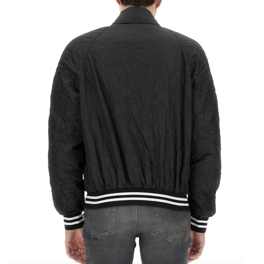 Balmain Black Polyester Bomber