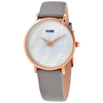 Cluse Gray Leather Watch CLCL30049AC