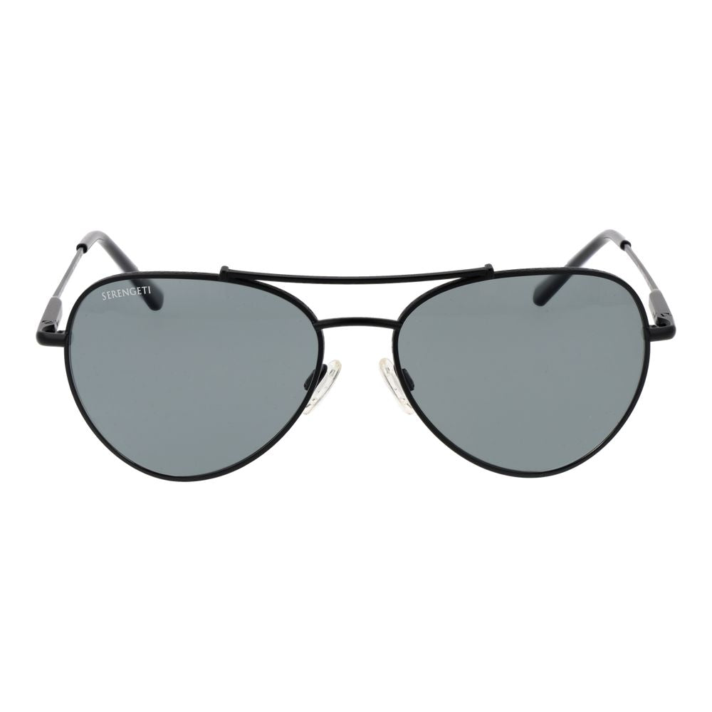 Serengeti Black Metal Sunglasses