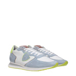 Philippe Model White Fabric Low Tops PH-15086918467849-EU42/US9