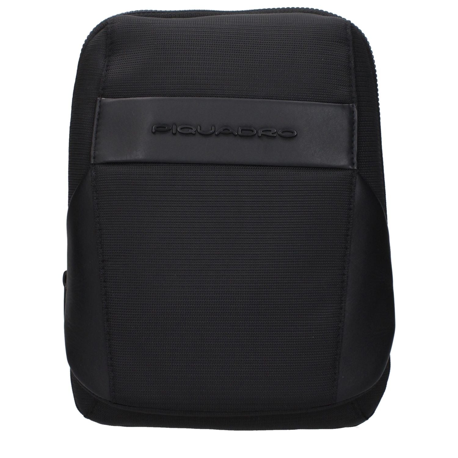 Piquadro Black Fabric Crossbody Bag