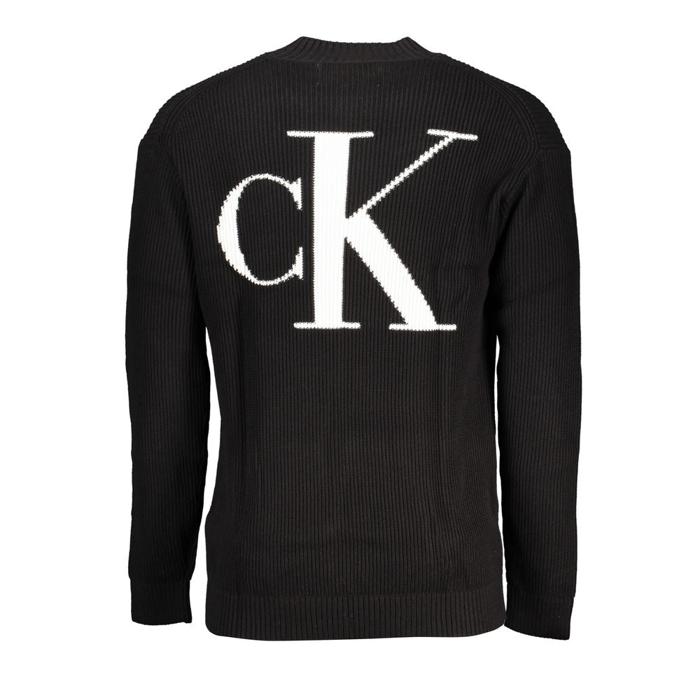 Calvin Klein Black Cotton Sweater CA-25449-M