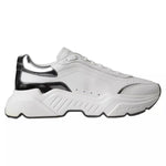 Dolce & Gabbana White Silver Leather Sport DAYMASTER Sneakers MV5692-40.5