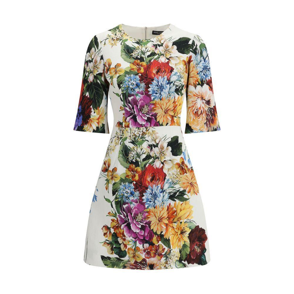 Dolce & Gabbana Bouquet-print midi Dress DO-F6TZRTFSRQUHA5PC-IT40 | M
