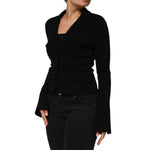 Dolce & Gabbana Black Viscose Single Breasted Blazer Jacket JKT41569-38