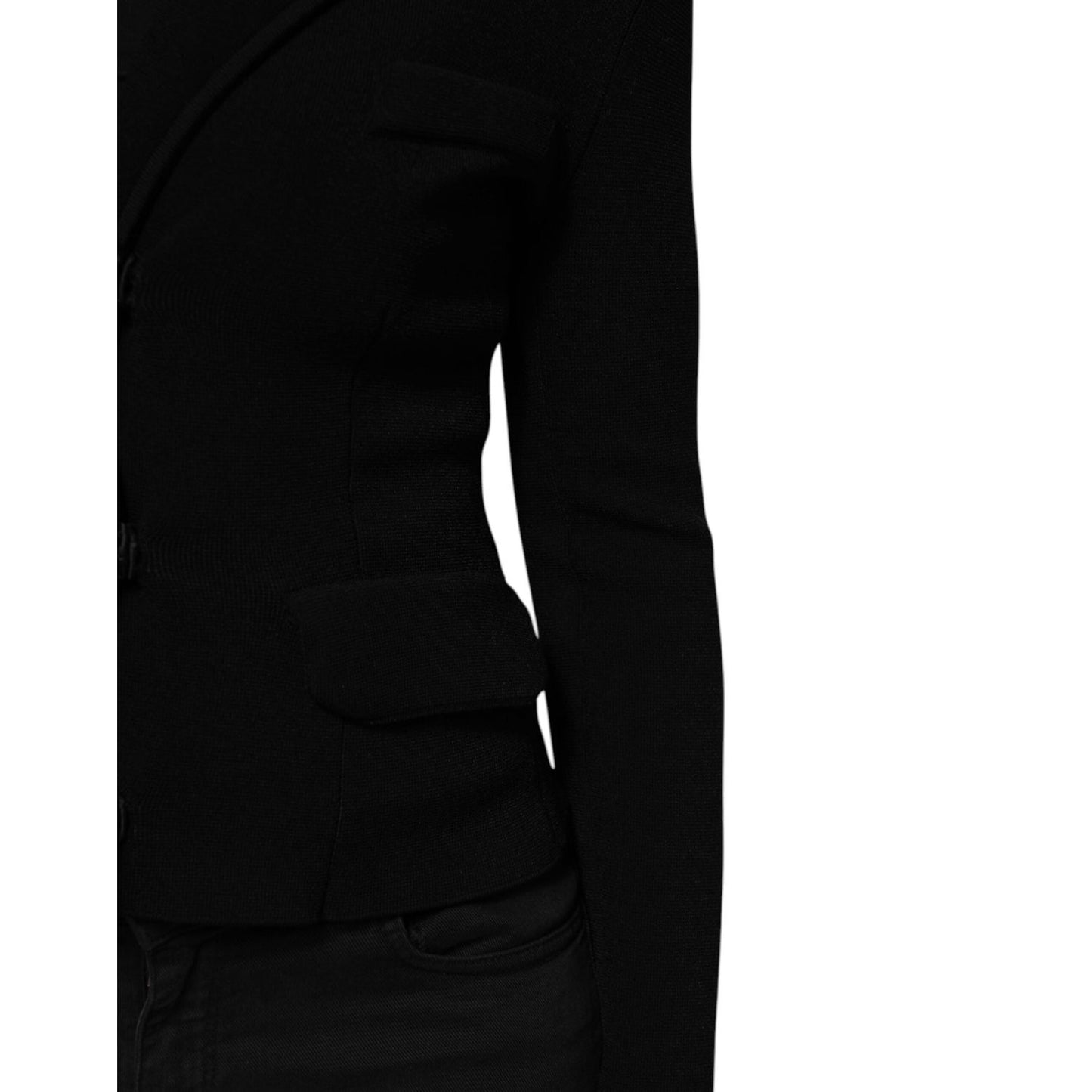 Dolce & Gabbana Black Viscose Single Breasted Blazer Jacket JKT41569-38