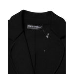 Dolce & Gabbana Black Viscose Single Breasted Blazer Jacket JKT41569-38