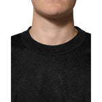 Dolce & Gabbana Black Polyester Pullover Sweatshirt Sweater TSH90588-52
