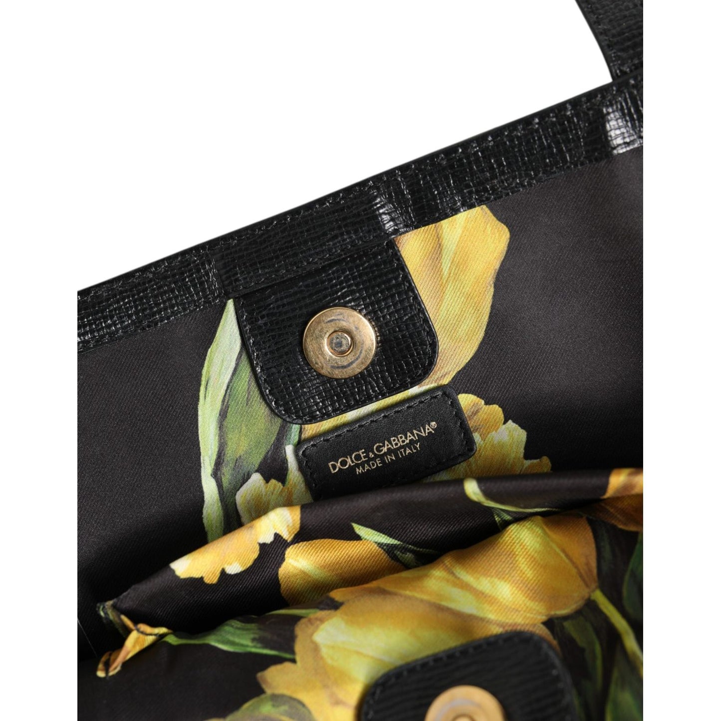 Dolce & Gabbana Black Leather Miss Escape Shopping Tote Women Borse Bag BAG4735