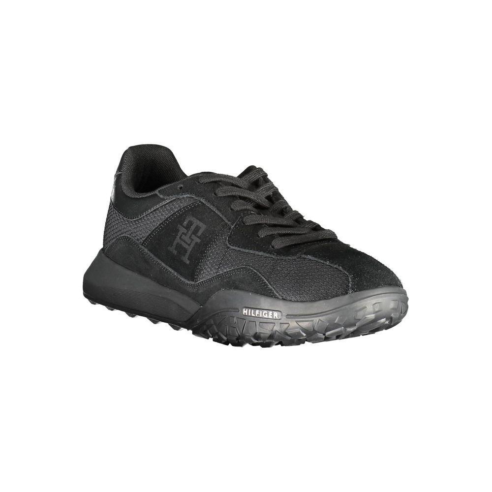 Tommy Hilfiger Black Polyester Sneaker TO-17037-EU42/US9