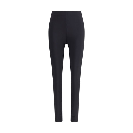 Wolford Black Polyamide Leggings with elasticized waistband, slim fit, technical fabric, ideal for comfort and style in AW25 season.