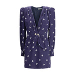 Alessandra Rich Bow patterned short Dress AL-FABX42291844-IT42 | L