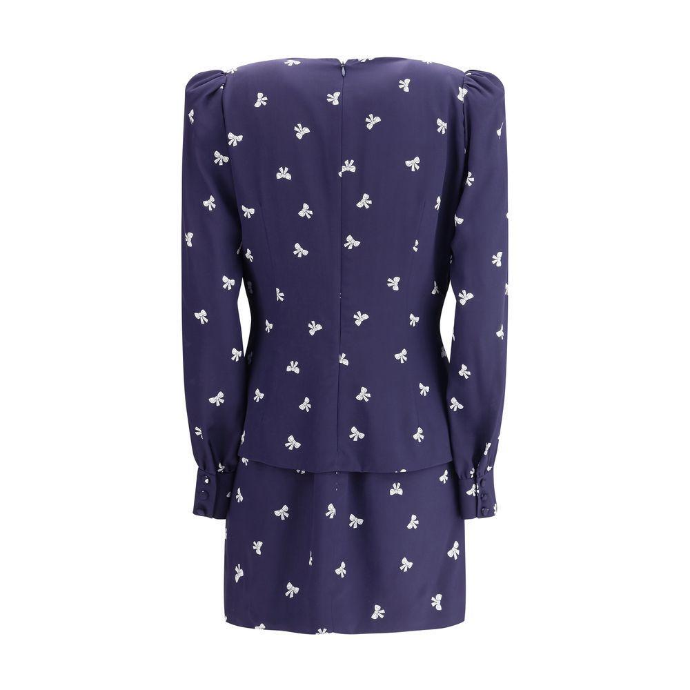 Alessandra Rich Bow patterned short Dress AL-FABX42291844-IT42 | L