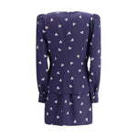 Alessandra Rich Bow patterned short Dress AL-FABX42291844-IT42 | L