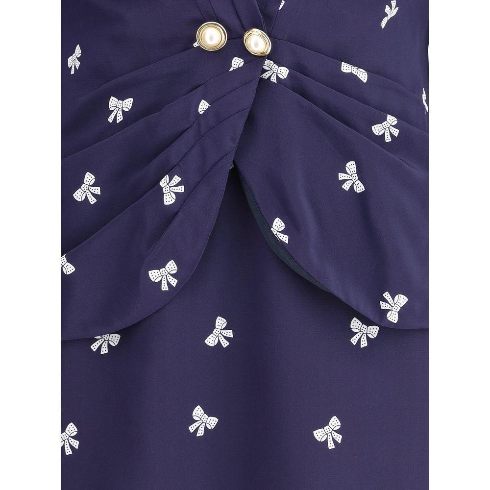 Alessandra Rich Bow patterned short Dress AL-FABX42291844-IT42 | L