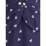 Alessandra Rich Bow patterned short Dress AL-FABX42291844-IT42 | L