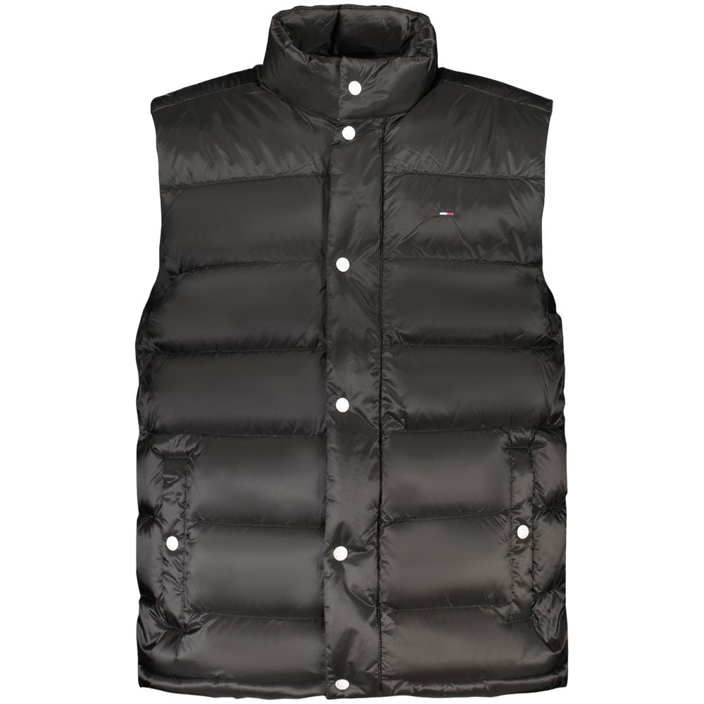 Tommy Hilfiger Black Nylon Men Jacket TO-39454-XXL