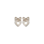 Self-Portrait Heart shaped bow Earrings
