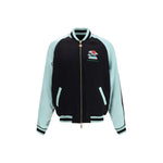 Casablanca Two-tone satin bomber Jacket CA-MPF25JK38301BLACK-L