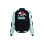 Casablanca Two-tone satin bomber Jacket CA-MPF25JK38301BLACK-L