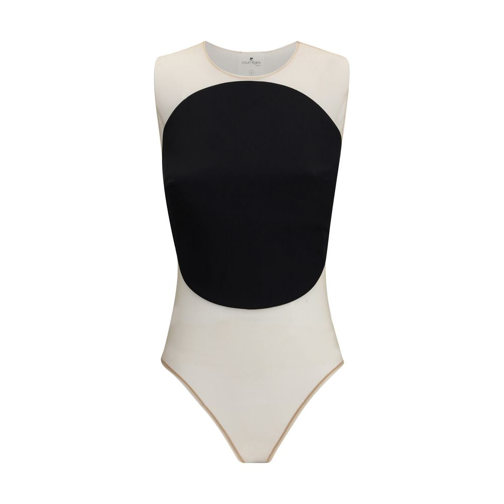 Courrèges Satin illusion hoop Bodysuit CO-325JBD143PL01629999-M
