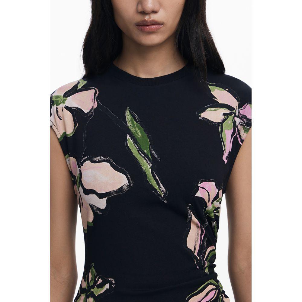 Desigual Black Cotton Women Dress