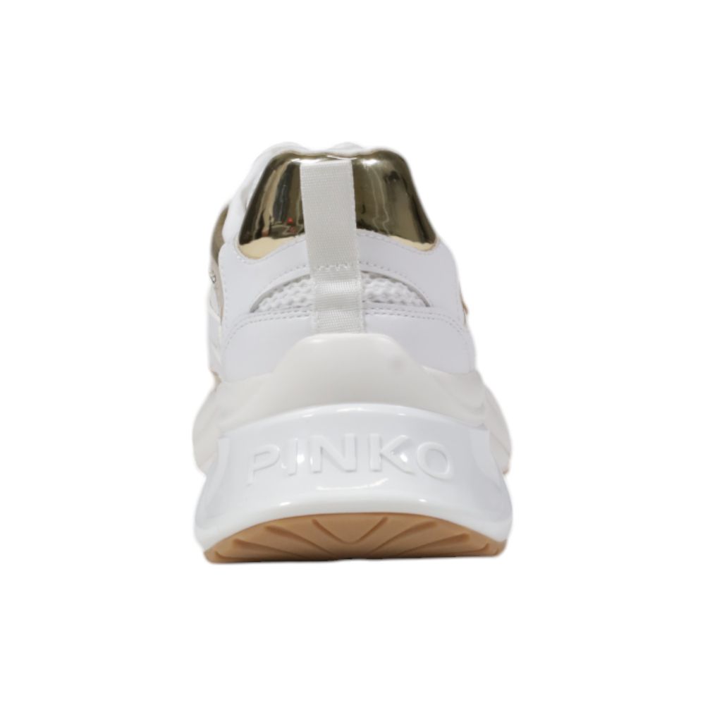 PINKO White Leather Chunky Sneakers PINKO
