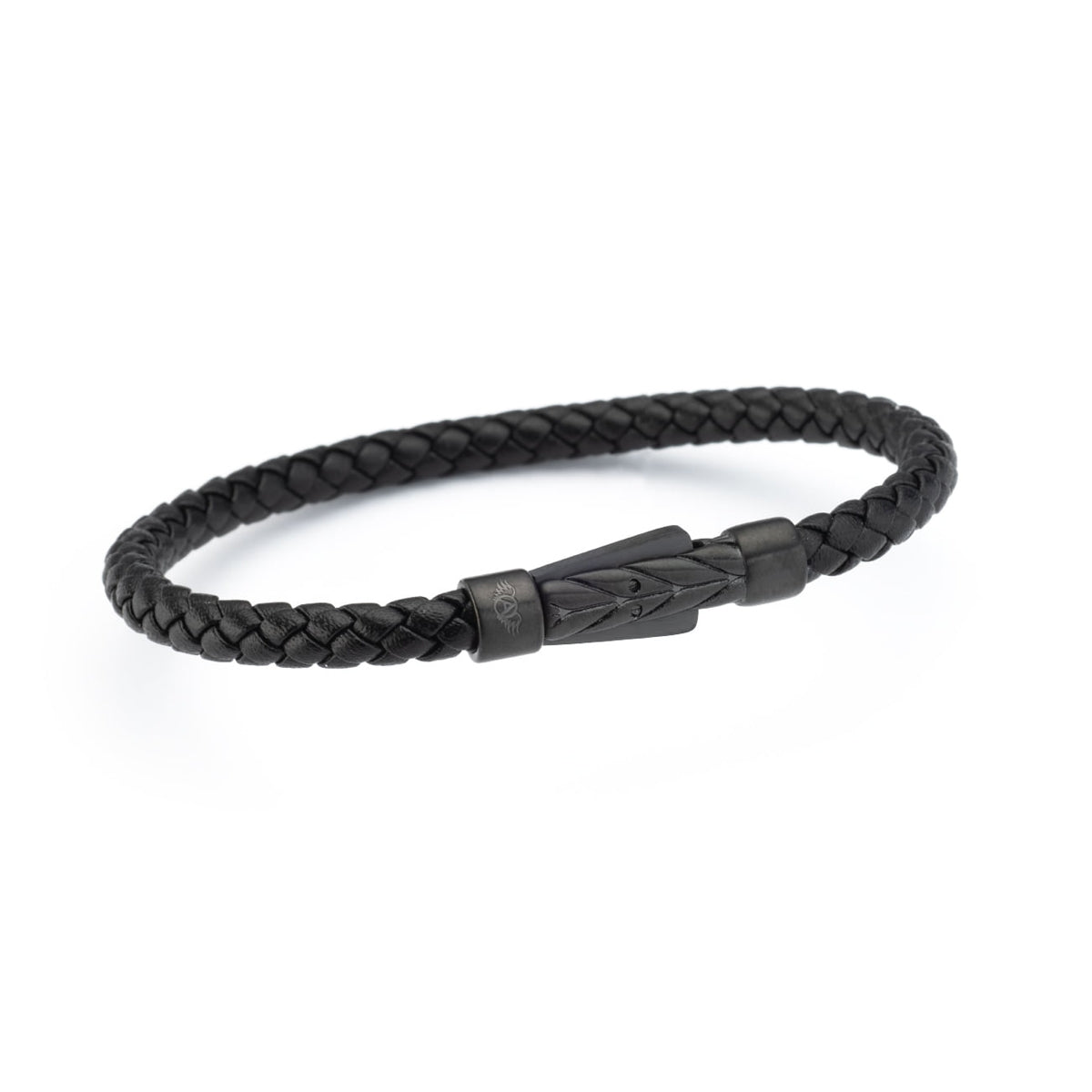Black braided bracelet from AN JEWELS JEWELRY Mod. AA.P256SBKK.M collection