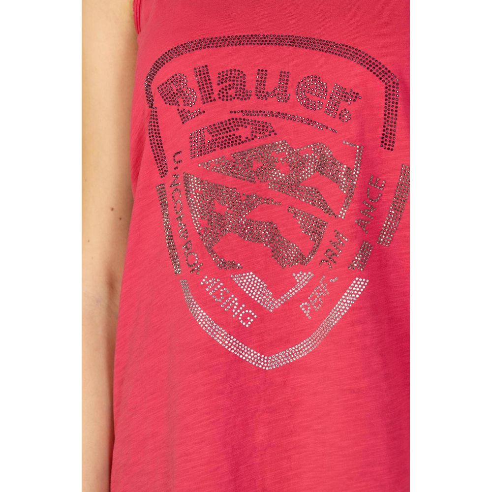 Blauer Pink Cotton Tank Tops