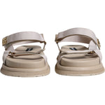 Dolce & Gabbana Beige Nappa Devotion Strap Men Sandals Shoes MV6327-44