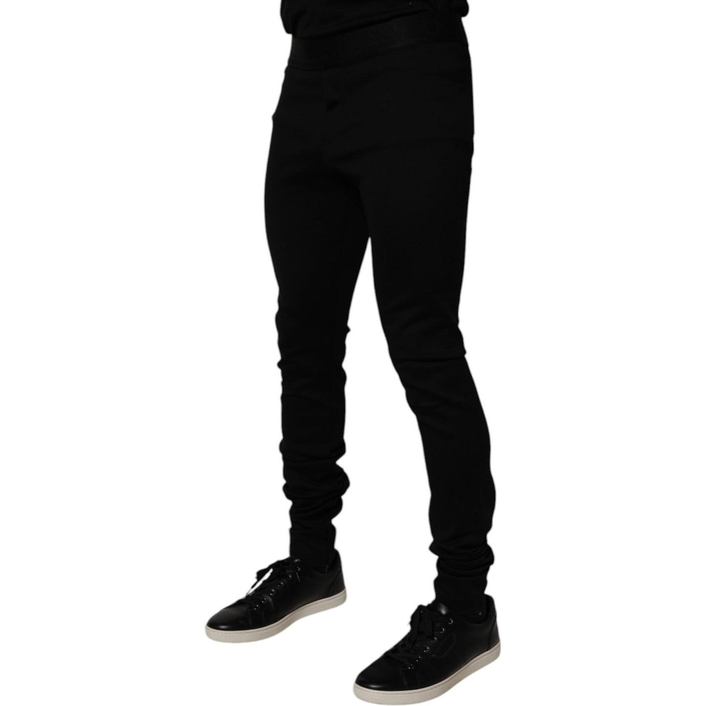 Dolce & Gabbana Black Cotton Jogger Men Sweatpants Pants PAN75200-48